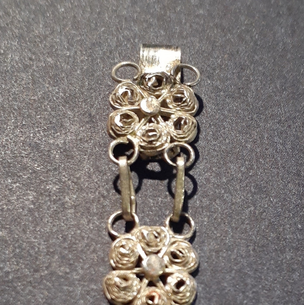 Silver filigree bracelet-vintage - Picture 5 of 7